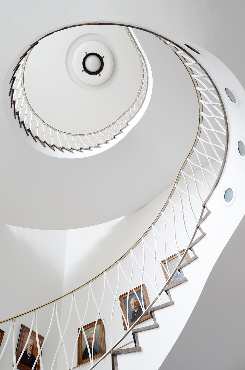 Staircase representing steady business growth